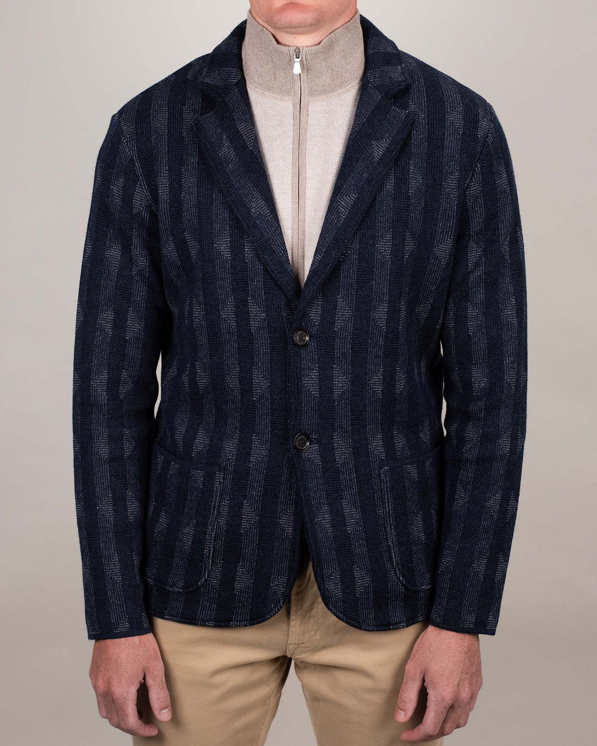 baldassari geo pattern sweater