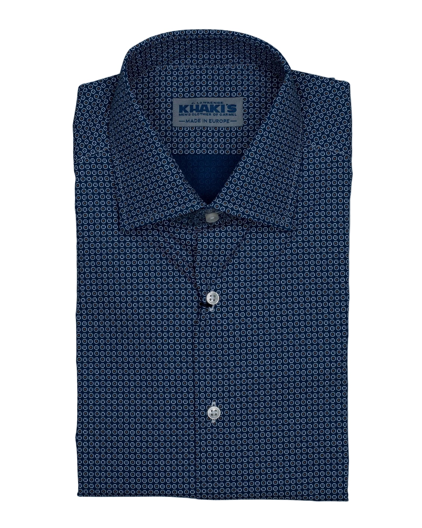 khakis brand navy mini foulard shirt
