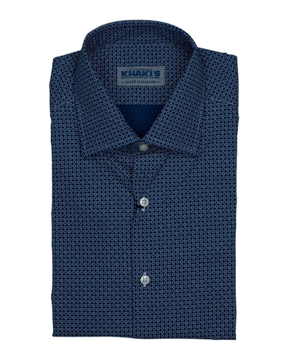 khakis brand navy mini foulard shirt