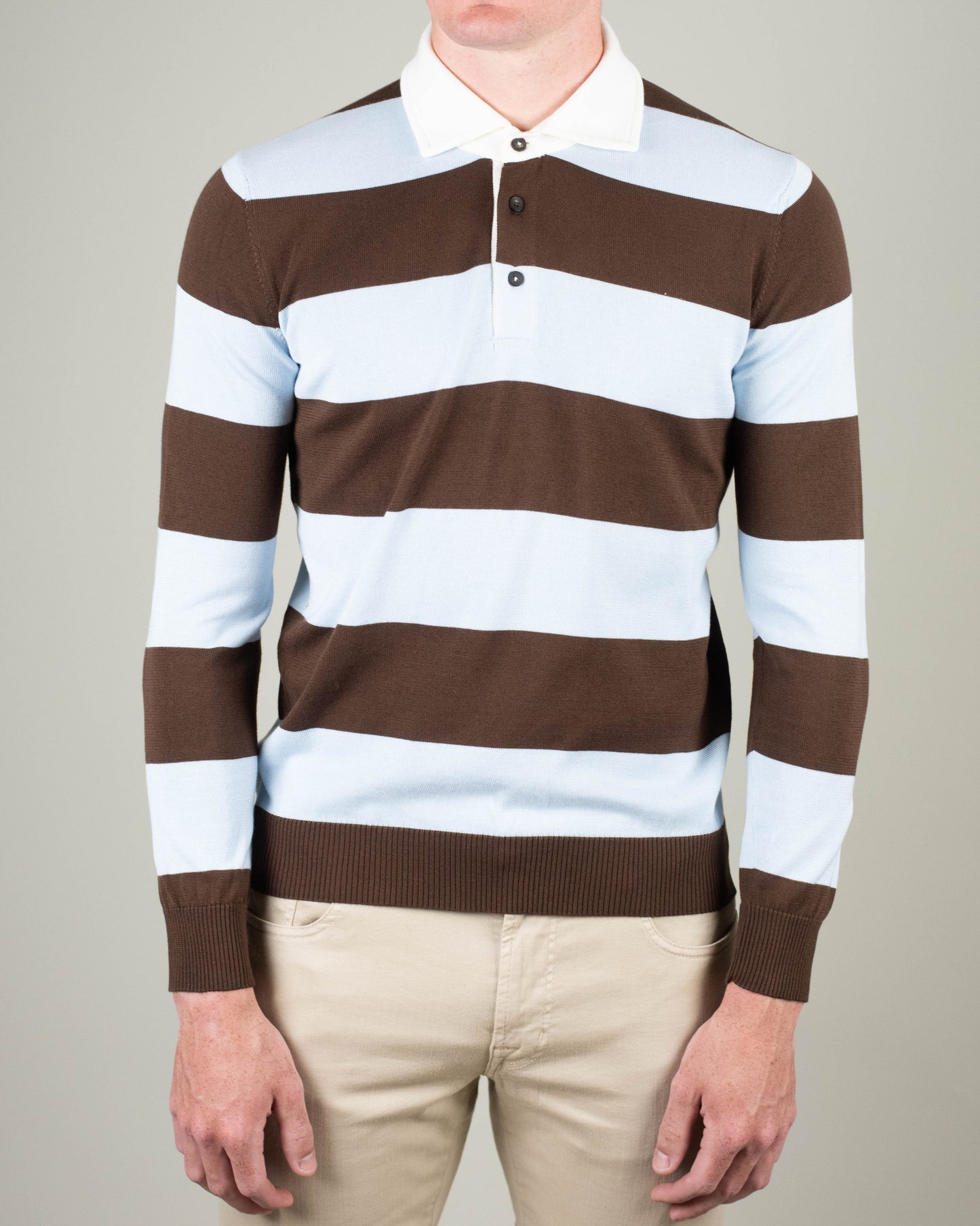 khakis brand rugby knit polo