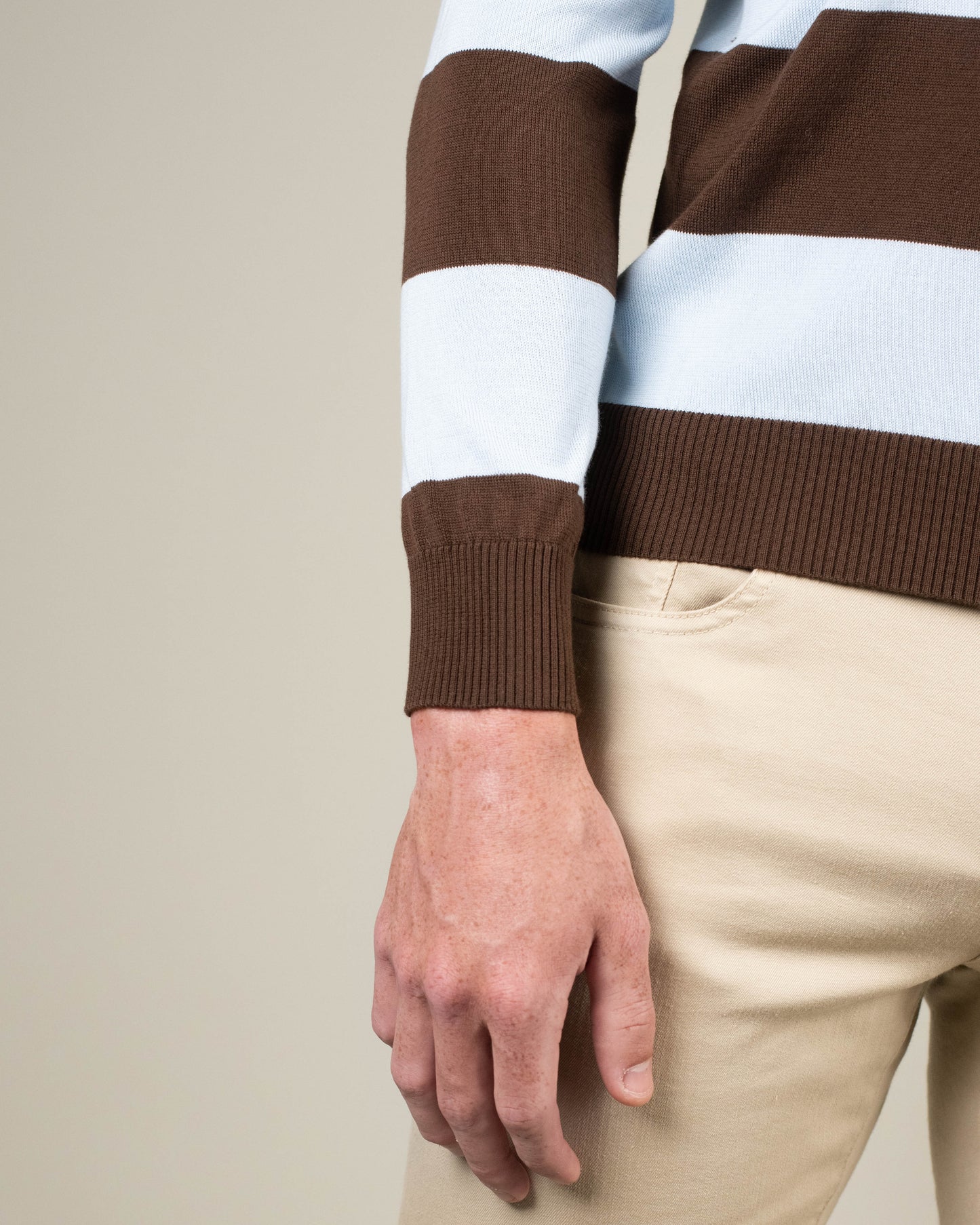 khakis brand rugby knit polo