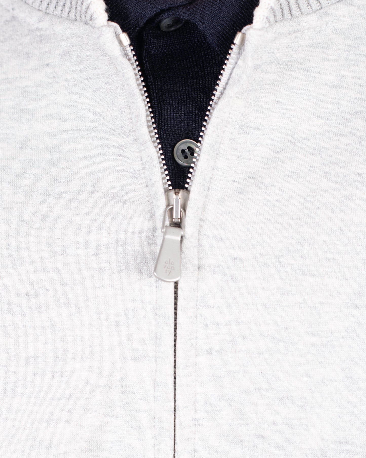 eleventy lt grey and white full zip jacket