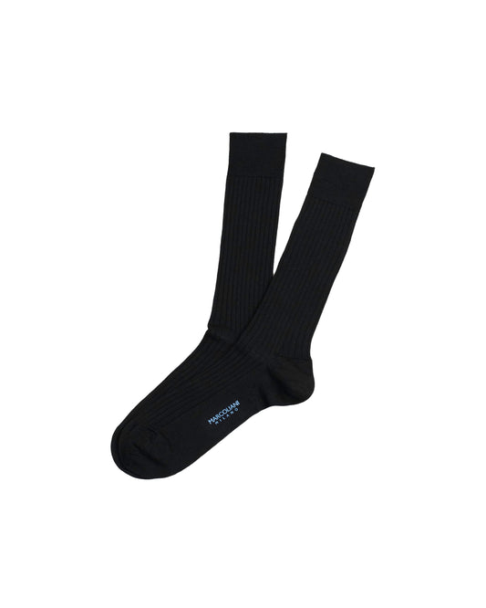 marcoliani milano ribbed wool sock