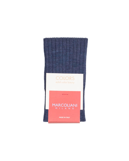 marcoliani milano ribbed wool sock
