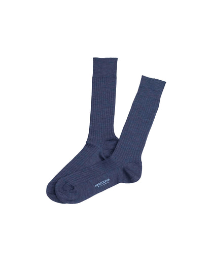 marcoliani milano ribbed wool sock