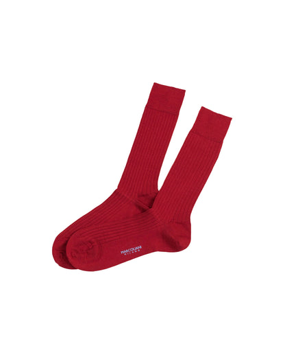 marcoliani milano ribbed wool sock