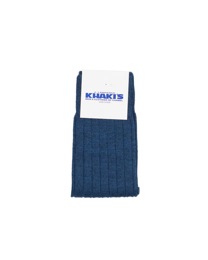 khakis brand merion wool rib sock