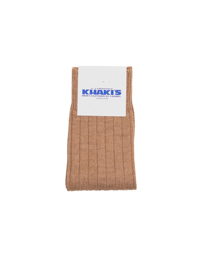 khakis brand merion wool rib sock