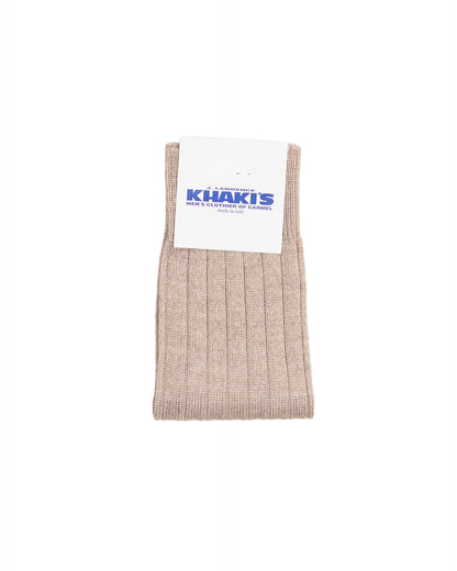 khakis brand merion wool rib sock