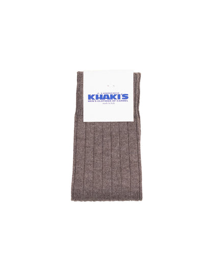 khakis brand merion wool rib sock