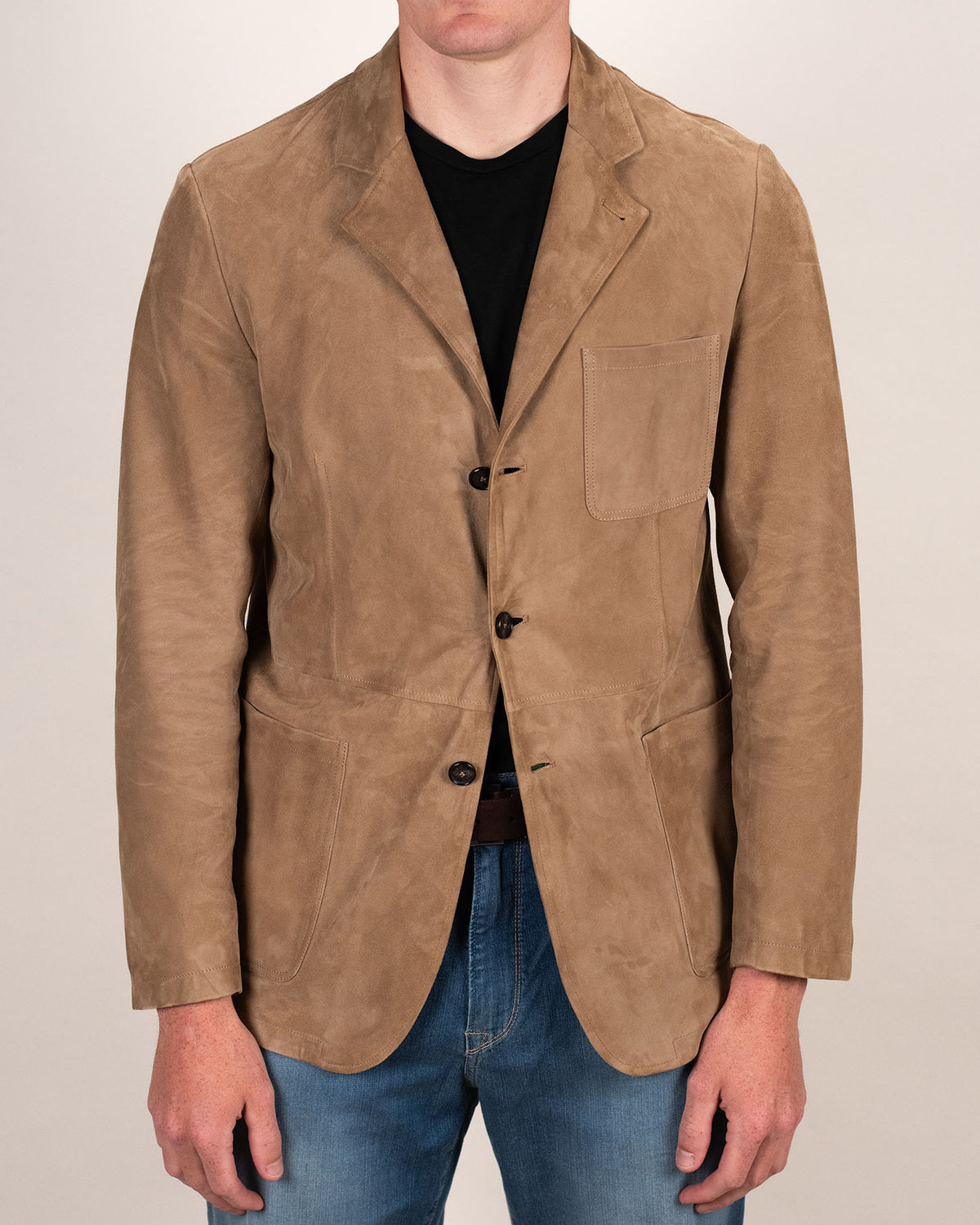 khakis brand suede blazer
