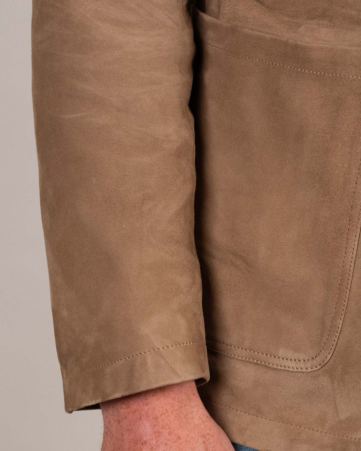 khakis brand suede blazer