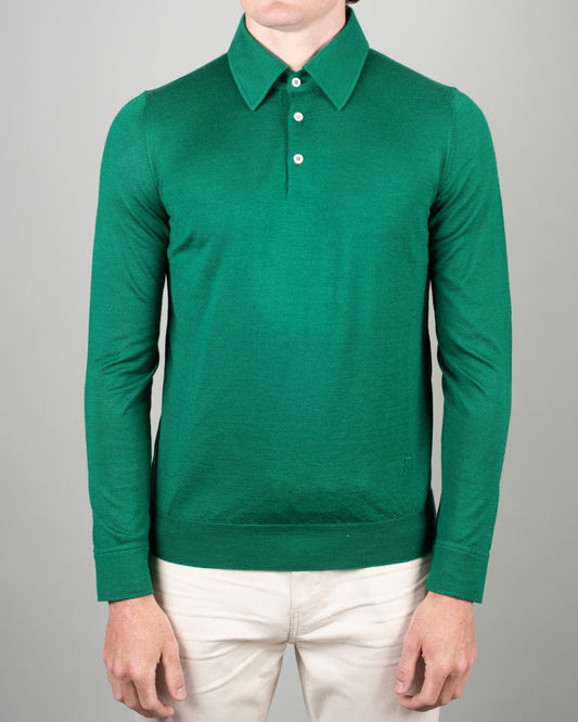 isaia cashmere silk polo