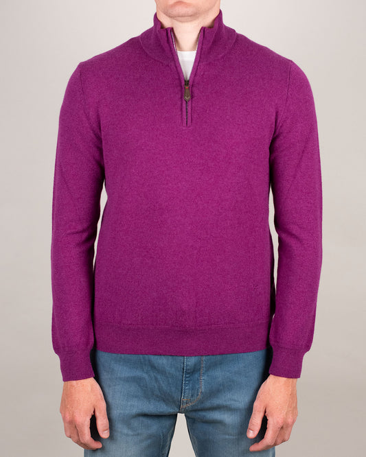 isaia cashmere zip sweater