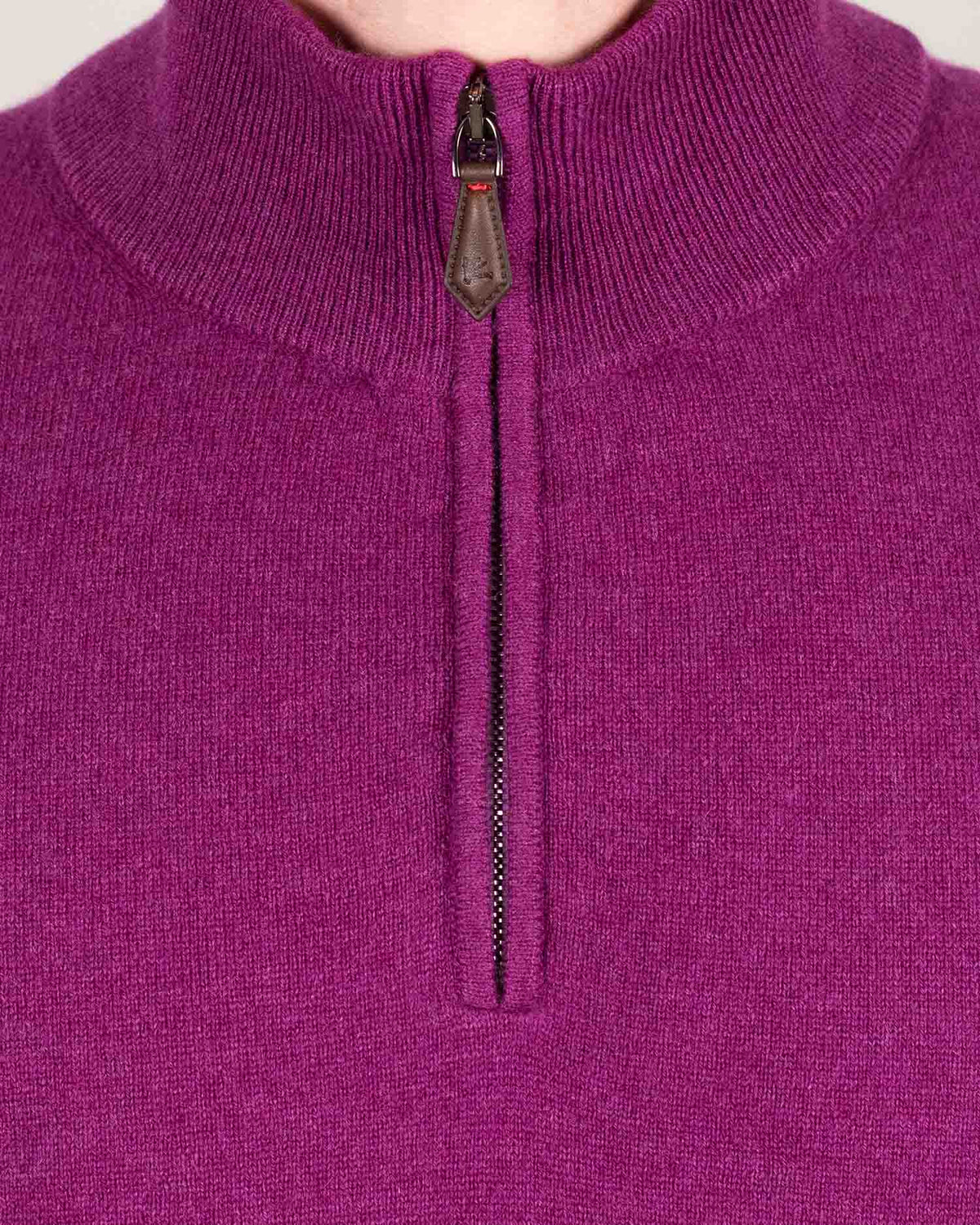 isaia cashmere zip sweater