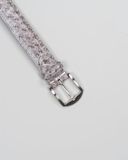 len 40mm quilled ostrich cutdown belt