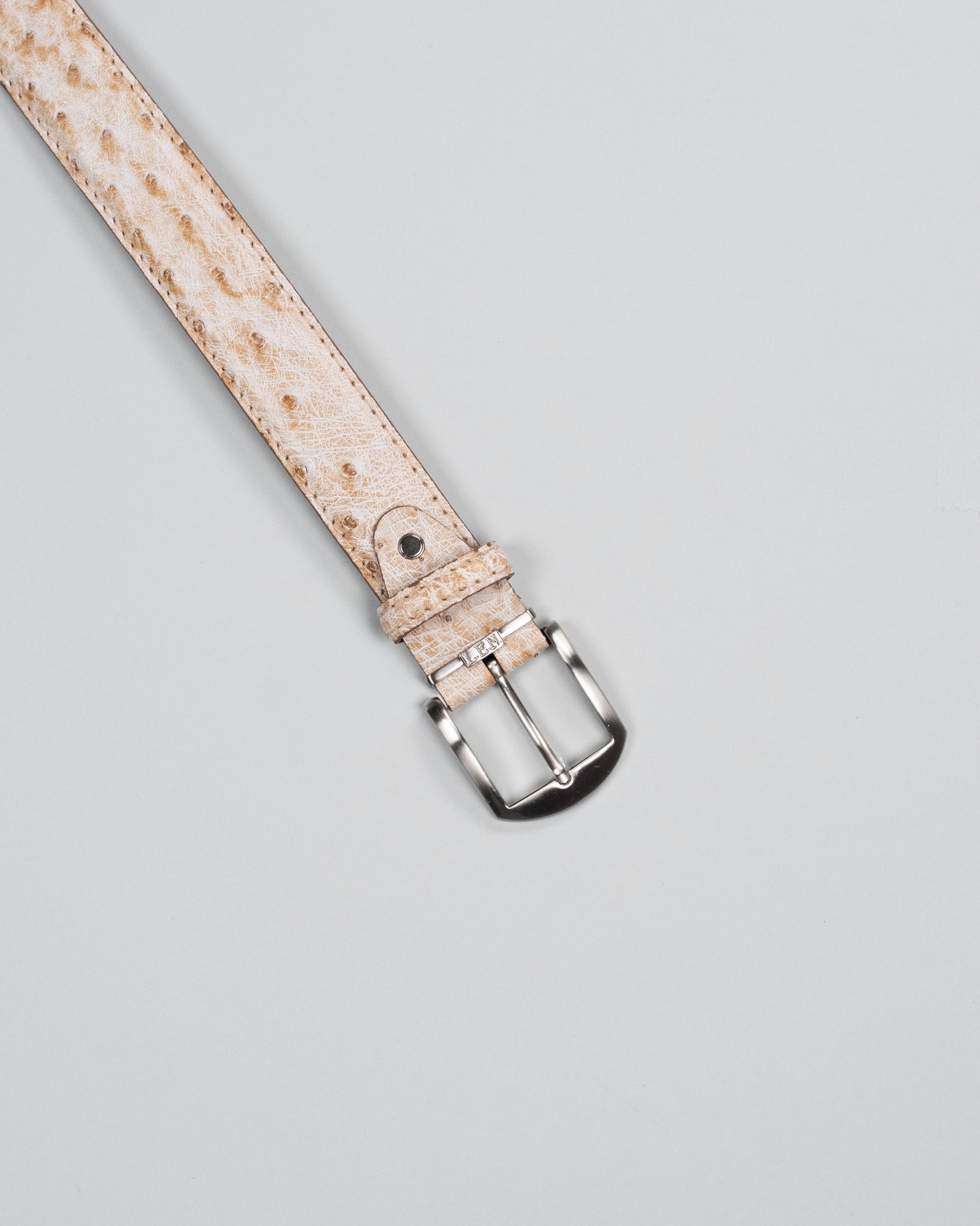 len 40mm quilled ostrich cutdown belt