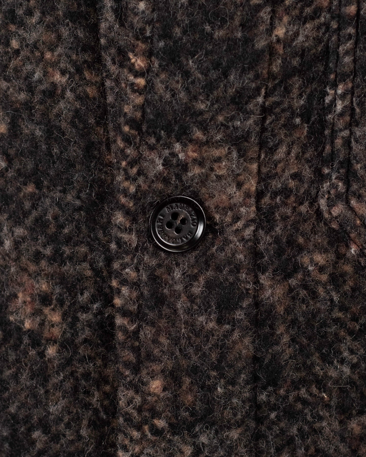 baldassari brown wool blend coat