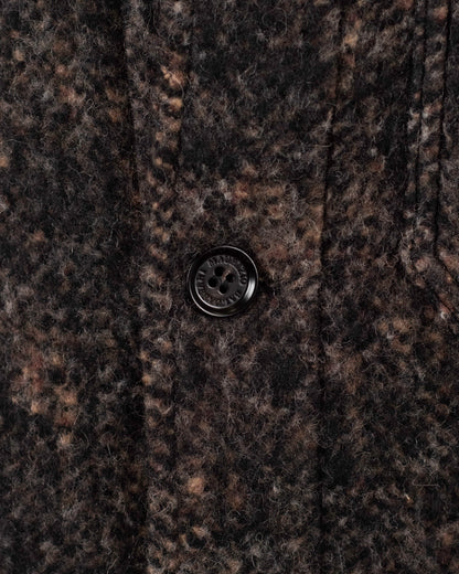 baldassari brown wool blend coat