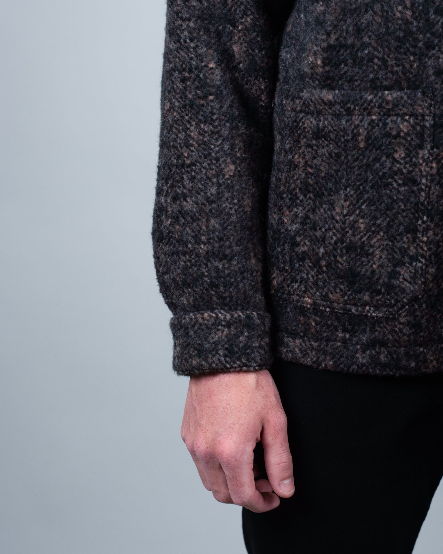 baldassari brown wool blend coat