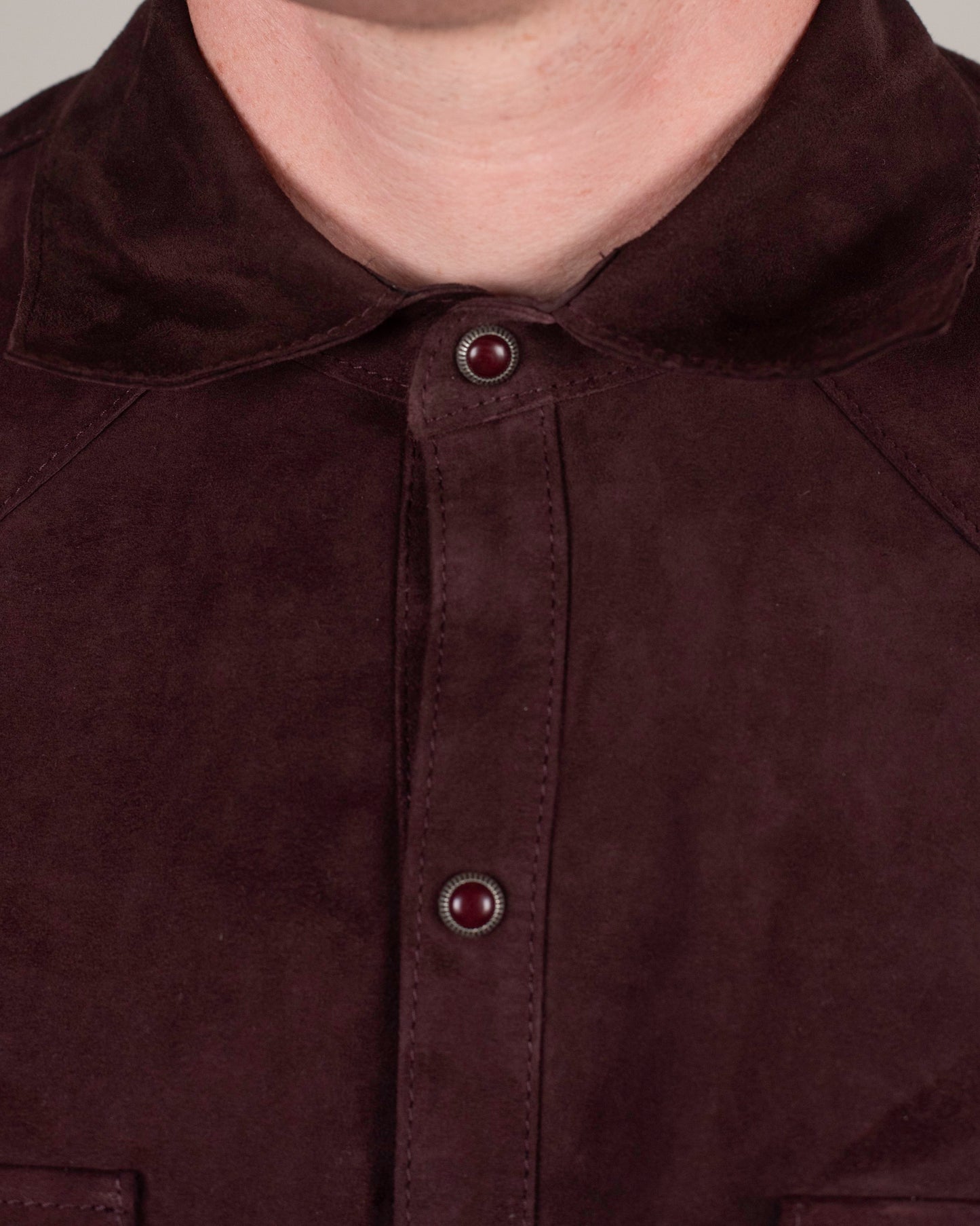 eleventy burgundy suede hybrid jacket