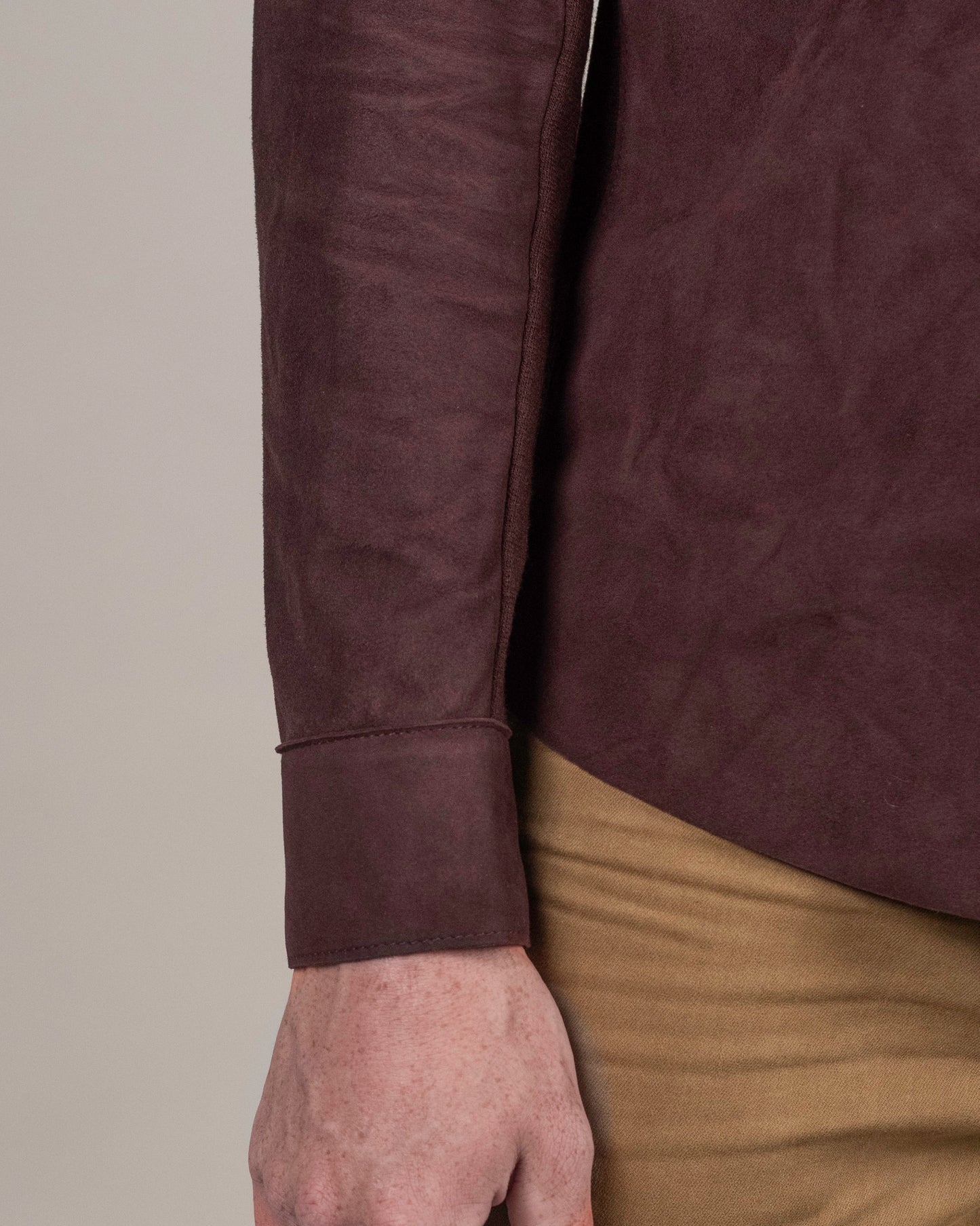 eleventy burgundy suede hybrid jacket