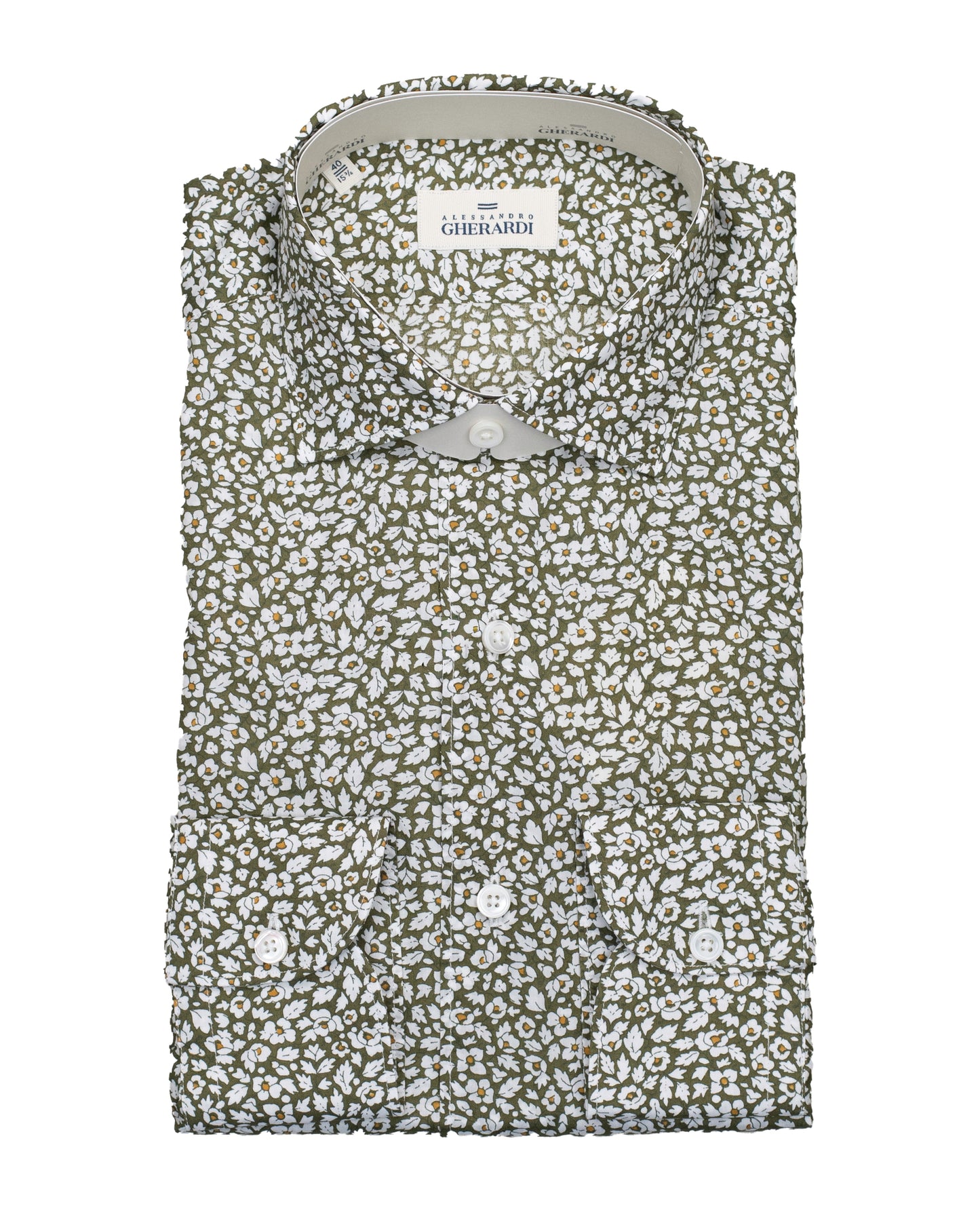 khakis brand brown print shirt