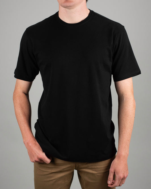 khakis brand luxe pima crewneck tee
