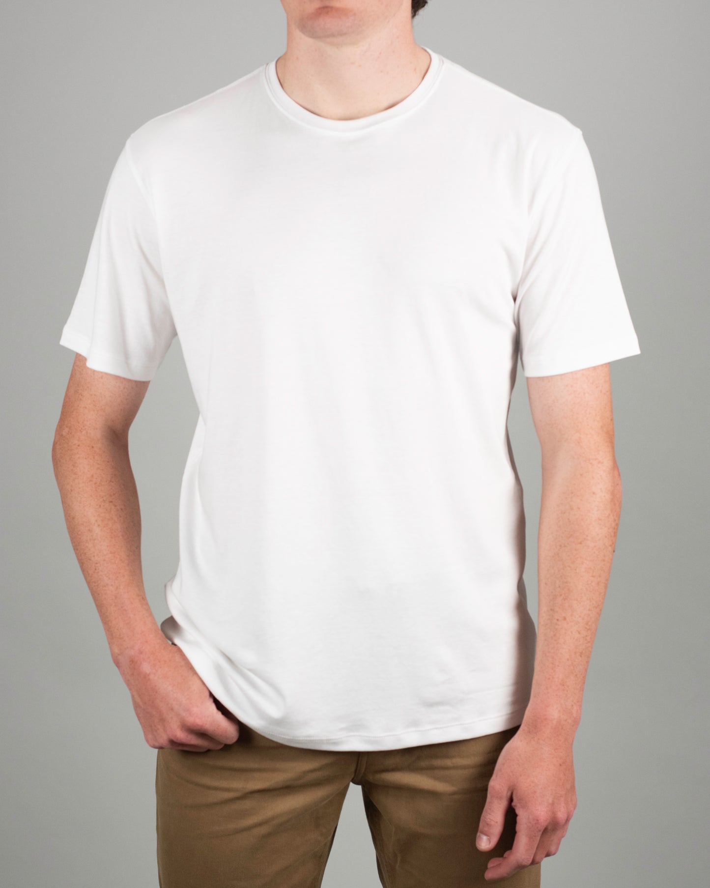 khakis brand luxe pima crewneck ss tee