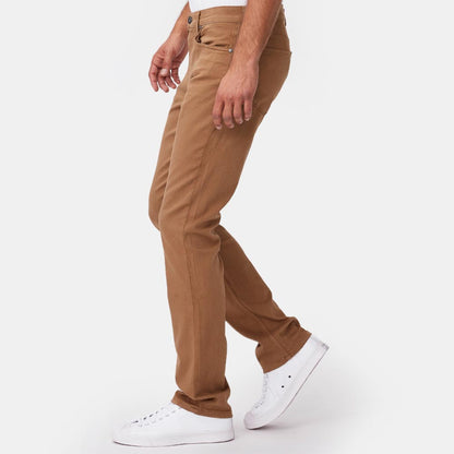 Paige Federal Slim Straight Fit in Cognac