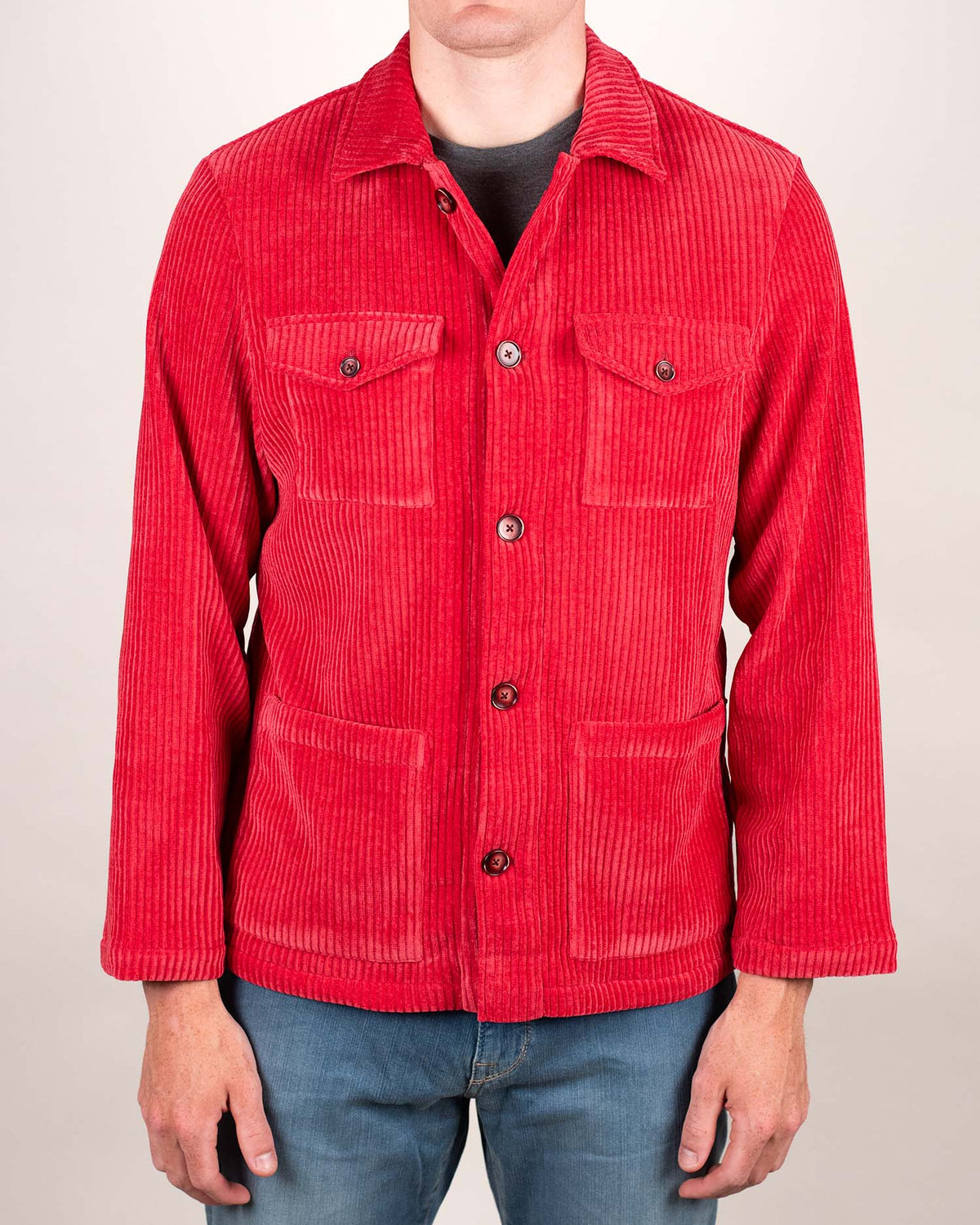 khakis brand cord overshirt jacket