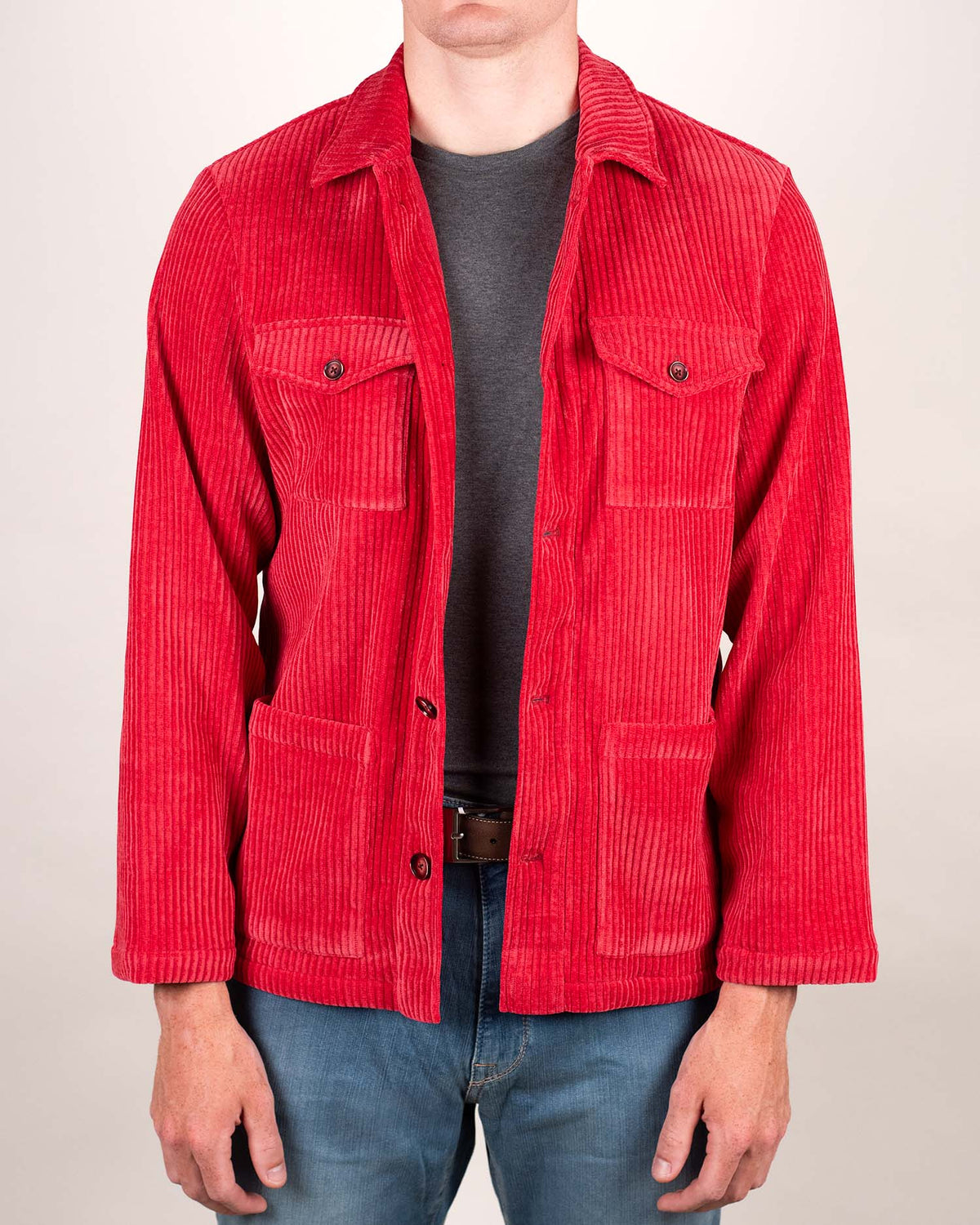 khakis brand cord overshirt jacket