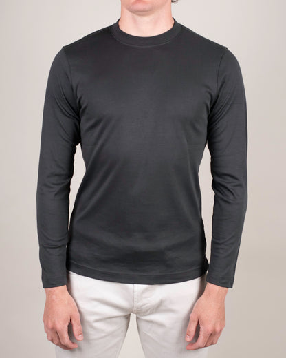khakis brand georgia crewneck ls tee