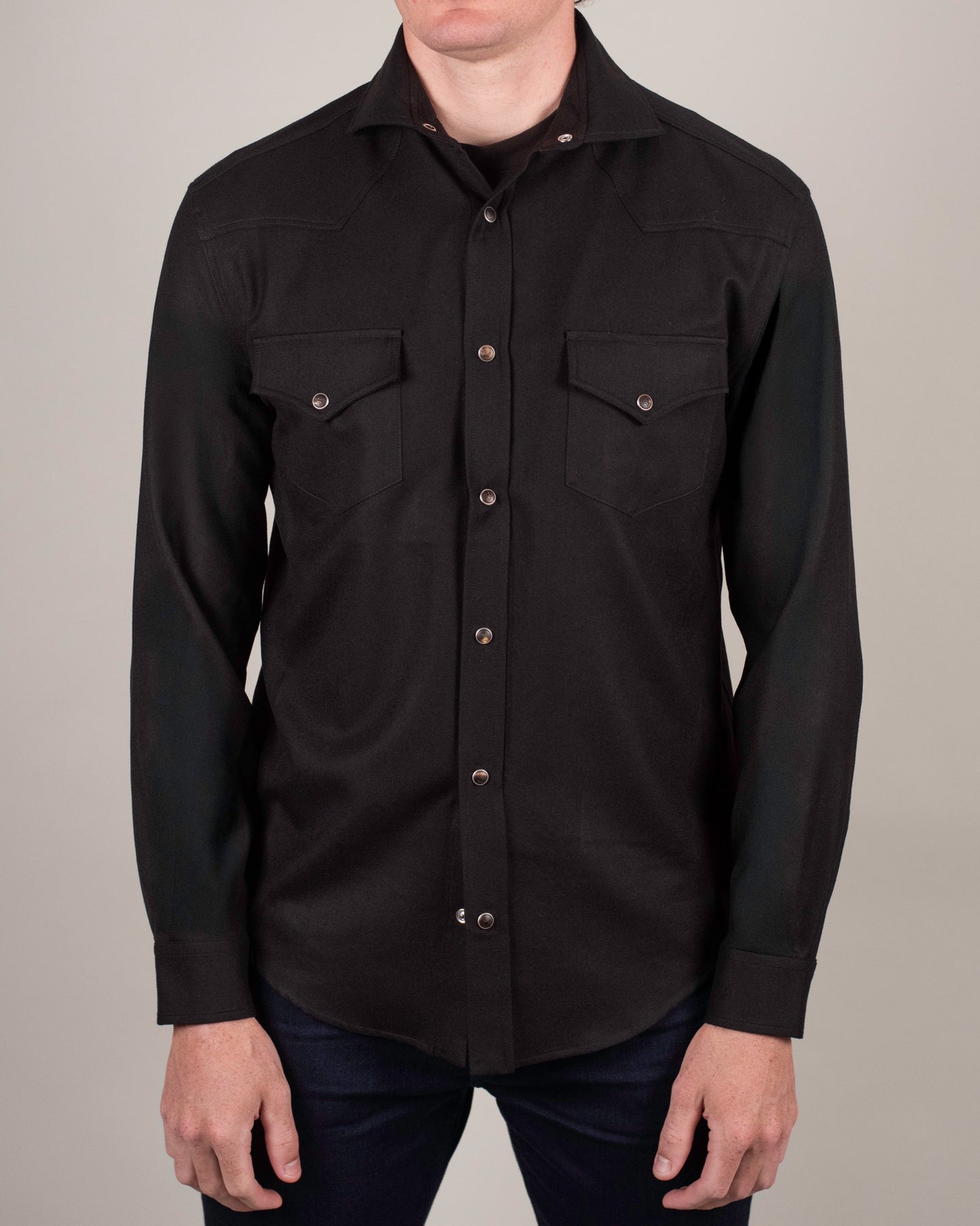 pescarolo snap front overshirt