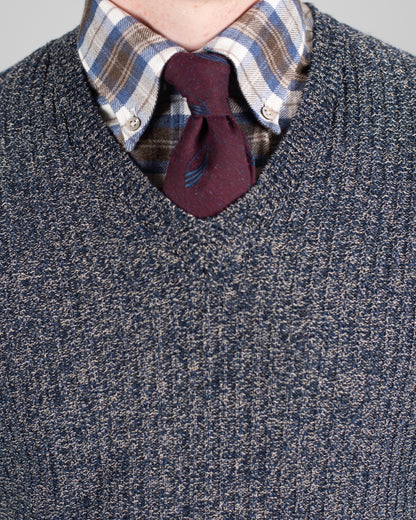 inis meain linen cotton vneck sweater