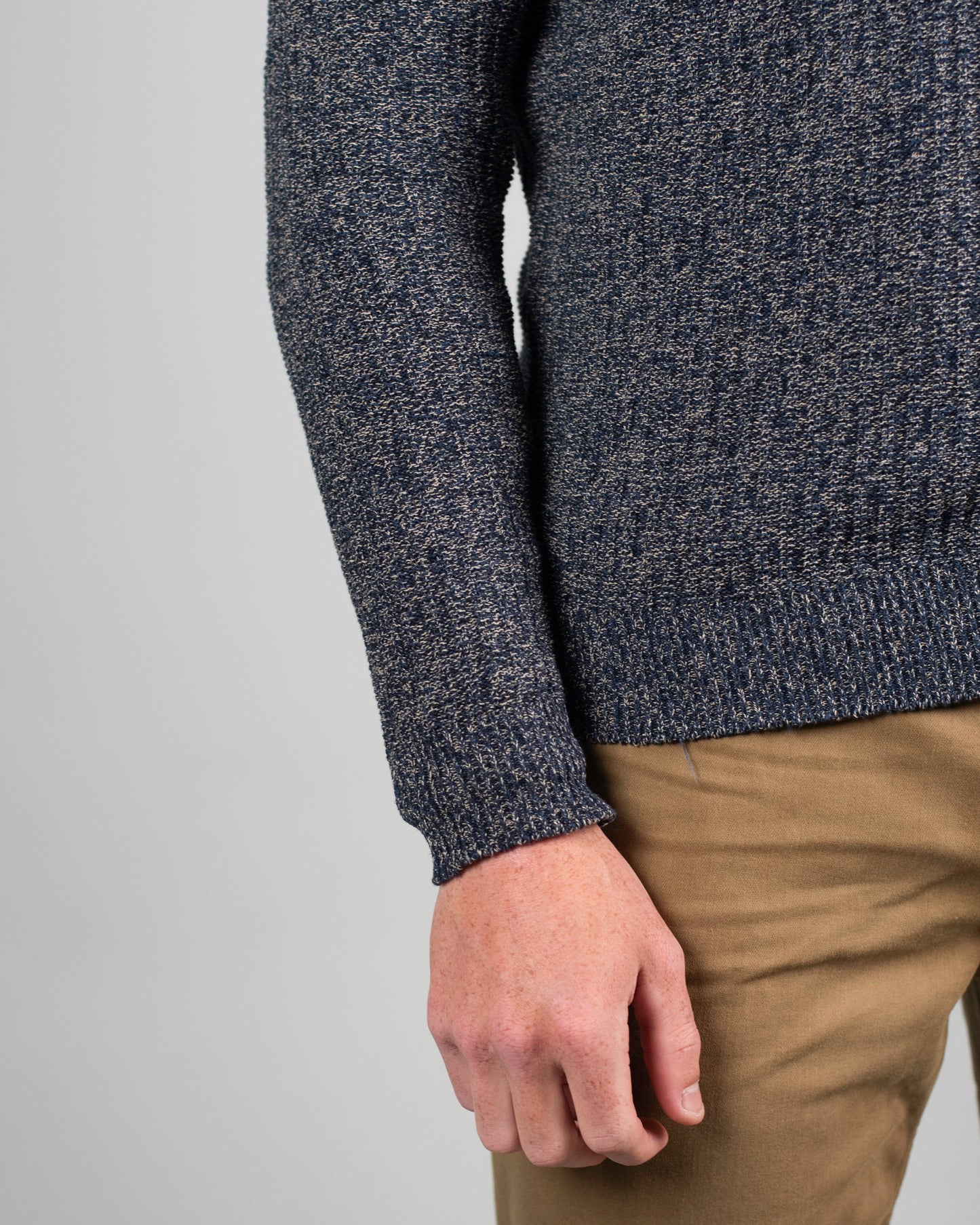 inis meain linen cotton vneck sweater