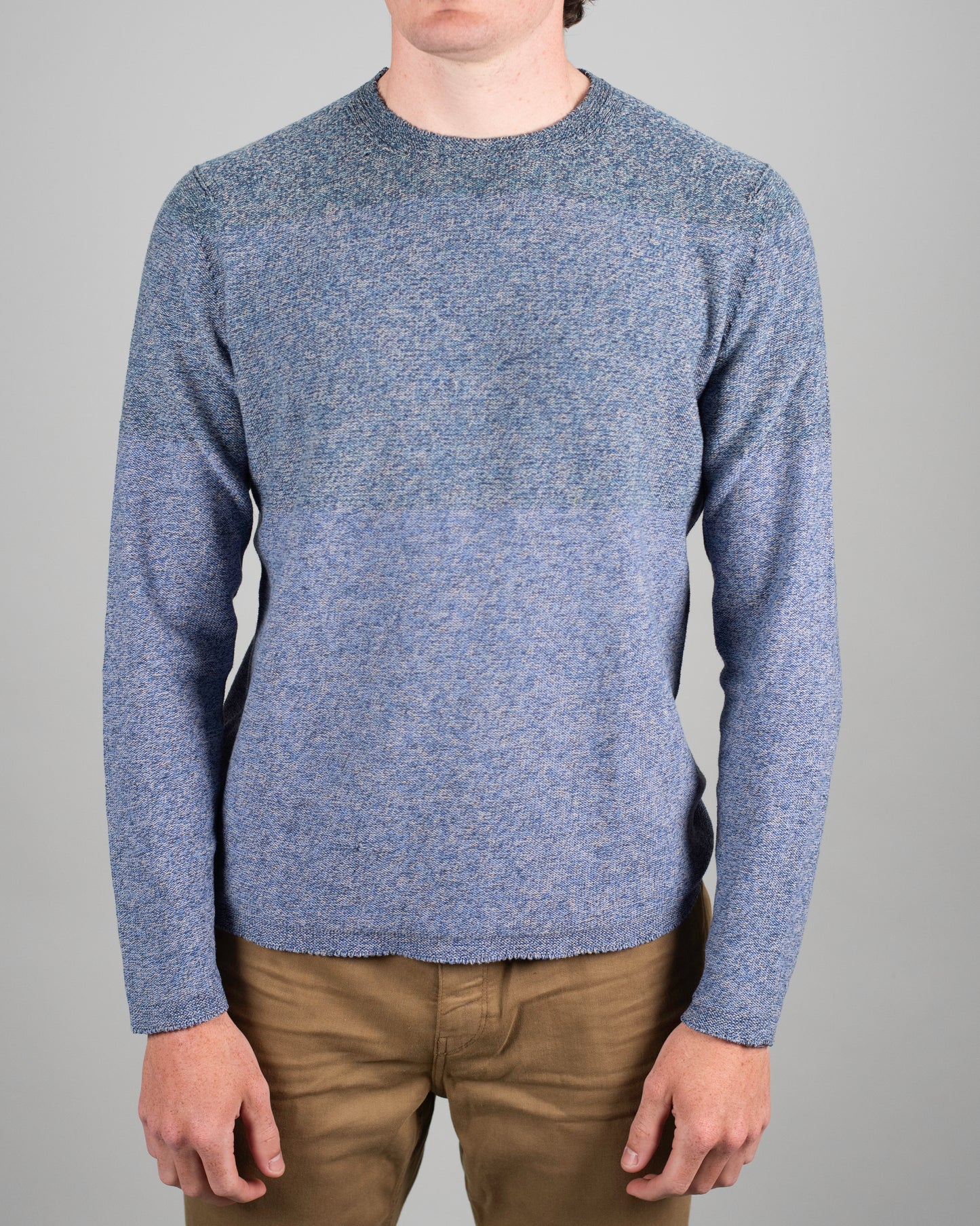 inis meain linen cotton crewneck sweater