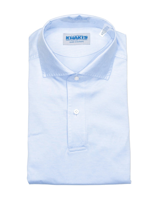 khakis brand lt blue luxe polo