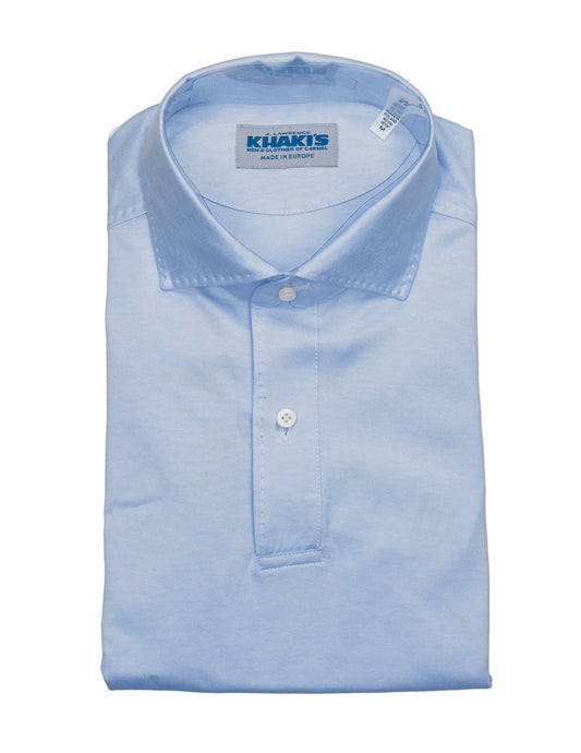 khakis brand lt blue luxe polo