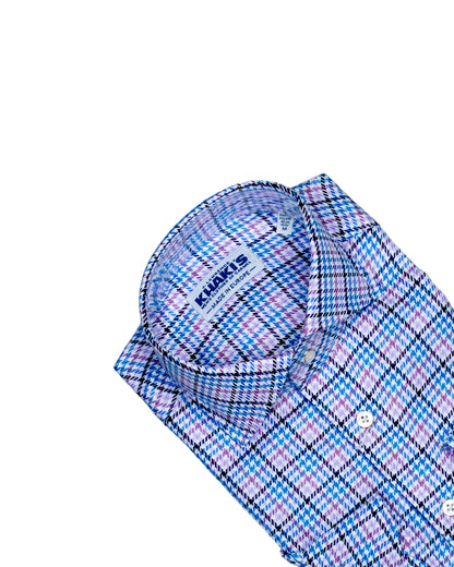 khakis brand purple plaid shirt