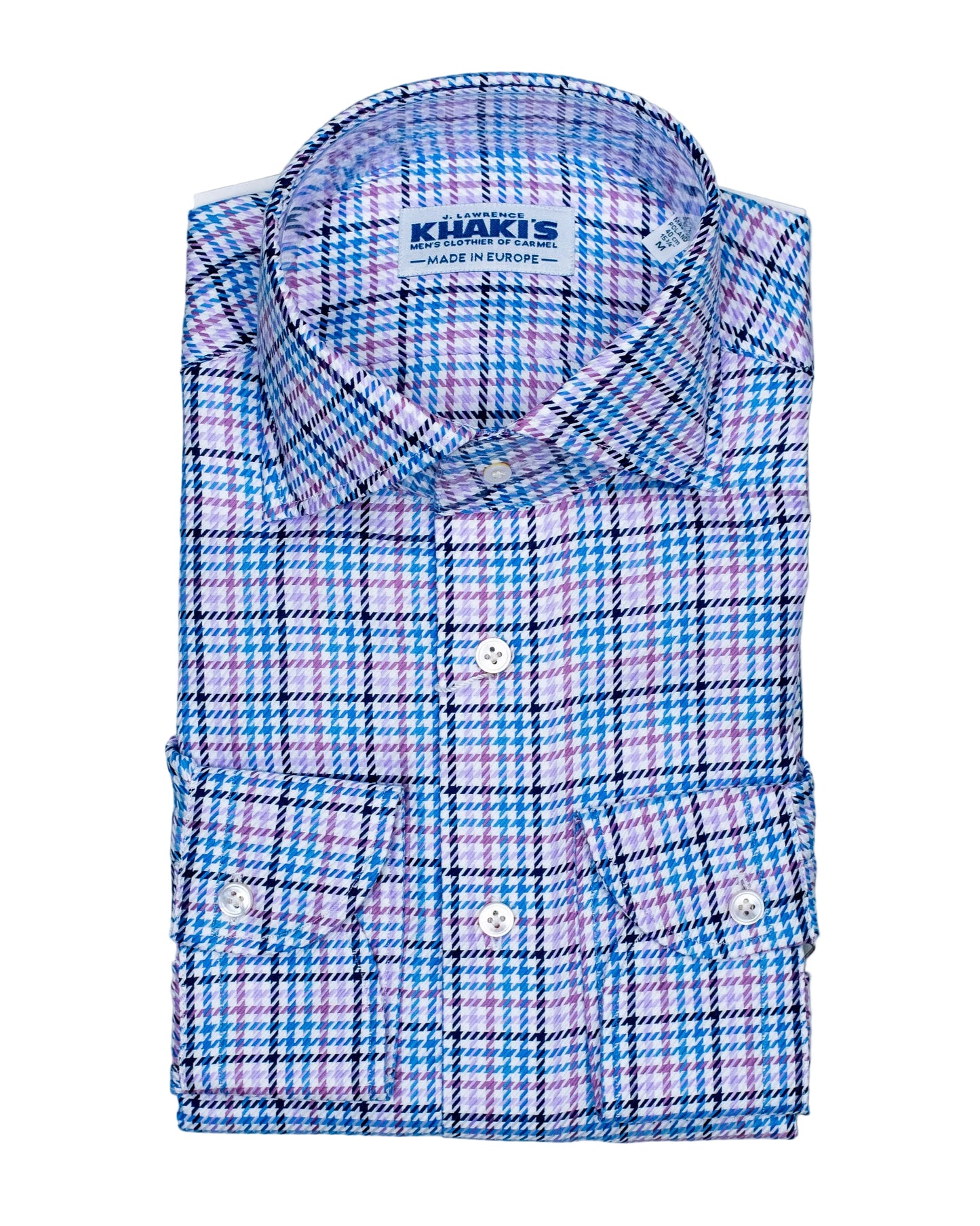 khakis brand purple plaid shirt