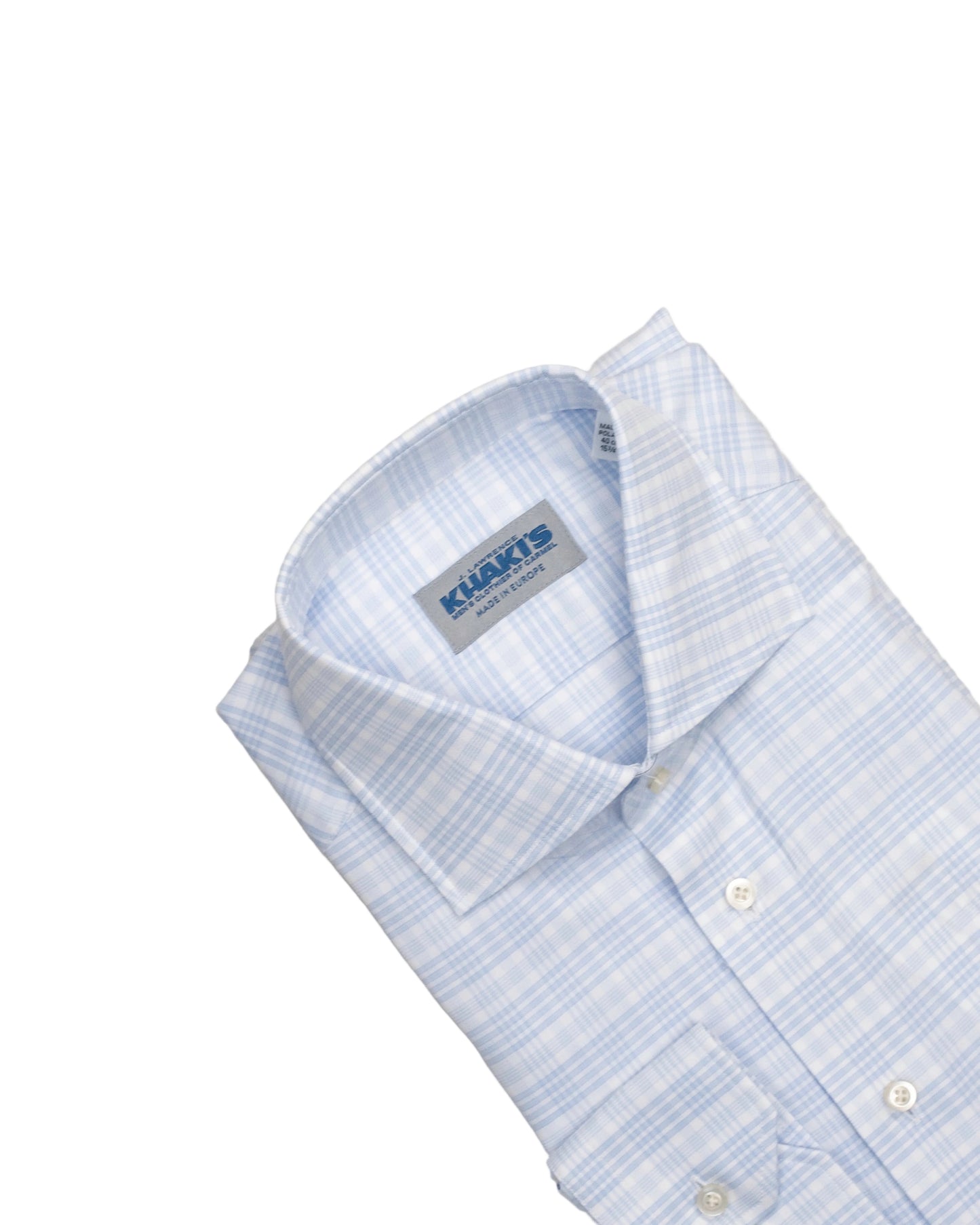 khakis brand blue check shirt