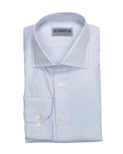 khakis brand blue stripe shirt
