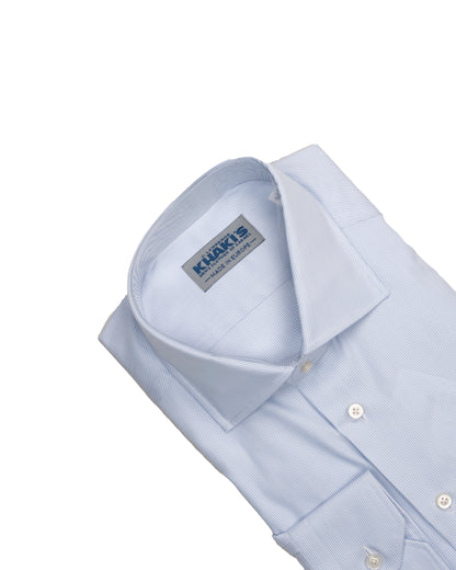 khakis brand blue stripe shirt