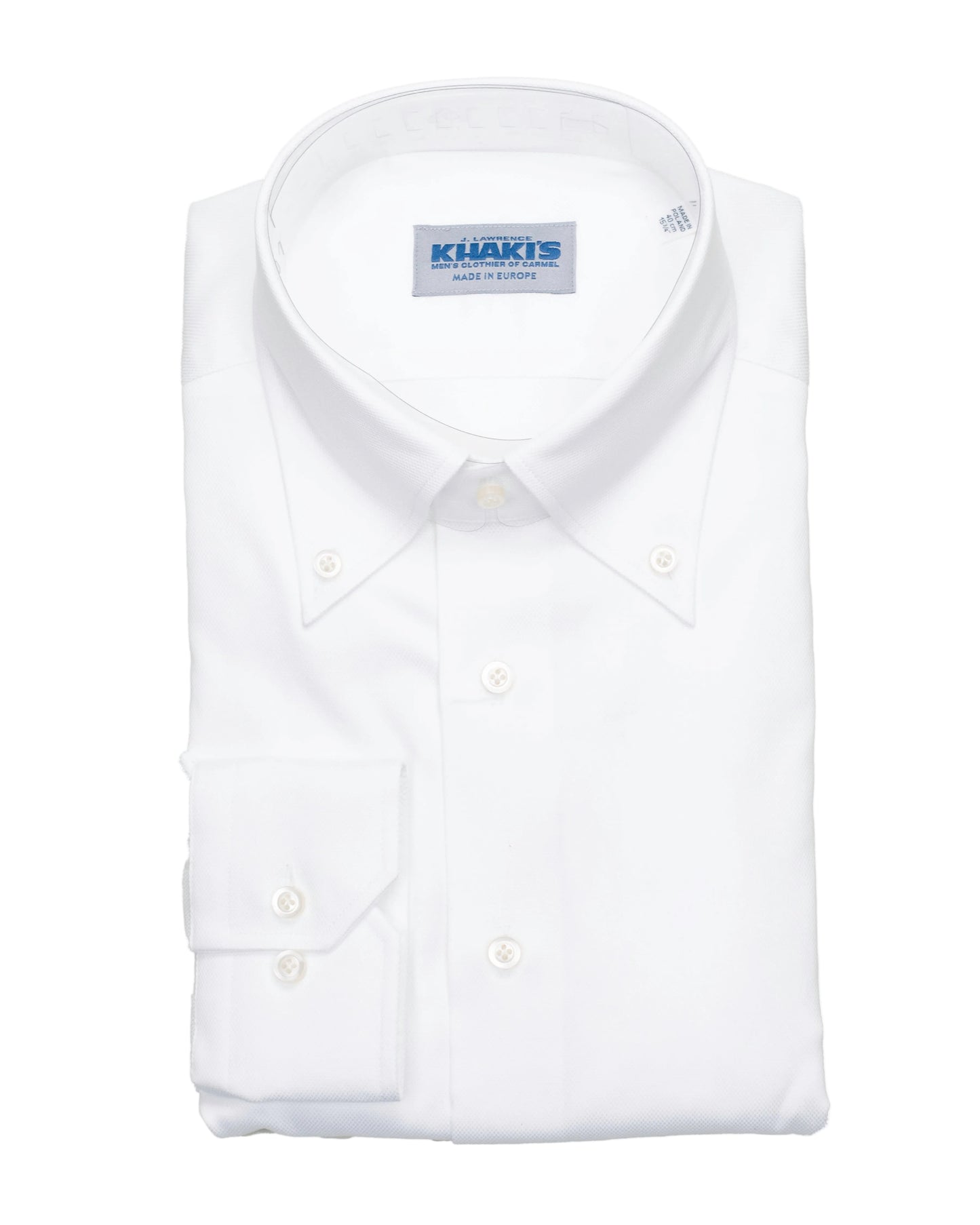 khakis brand solid white dress shirt