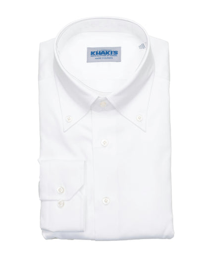 khakis brand solid white dress shirt
