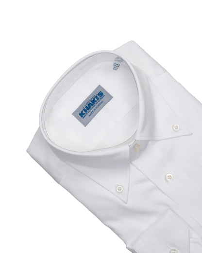 khakis brand solid white dress shirt