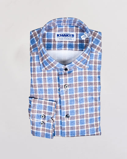 Khaki’s of Carmel - Blue Technical Striped Shirt