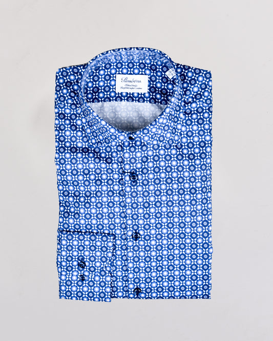 Khaki’s of Carmel - Blue Technical Patterned Shirt