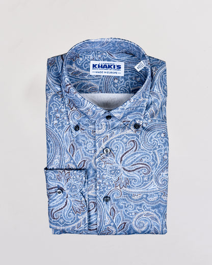 Khaki’s of Carmel - Blue Technical Patterned Shirt